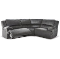 Signature Design by Ashley Clonmel 4-Piece Sectional Sofa-Charcoal