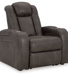 Signature Design by Ashley Fyne-Dyme Power Recliner-Shadow