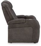 Signature Design by Ashley Fyne-Dyme Power Recliner-Shadow