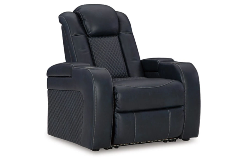 Signature Design by Ashley Fyne-Dyme Power Recliner-Sapphire