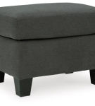 Signature Design by Ashley Bayonne Chair and Ottoman-Charcoal