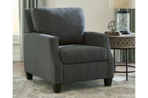 Signature Design by Ashley Bayonne Chair-Charcoal