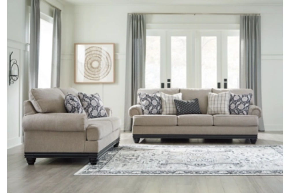 Signature Design by Ashley Elbiani Sofa and Loveseat-Alloy