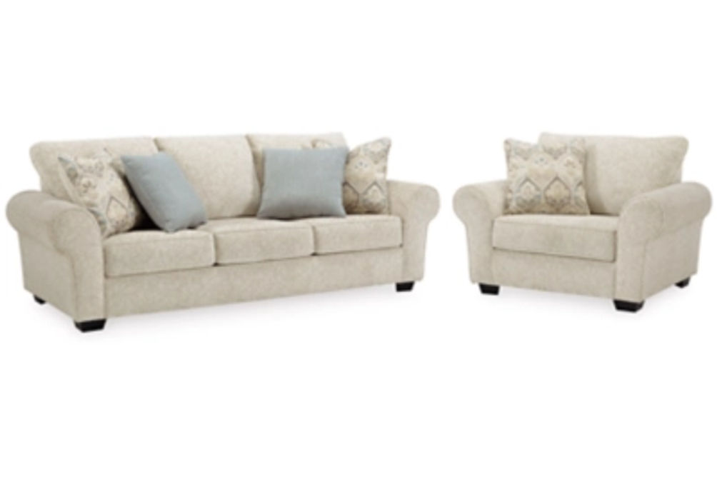 Benchcraft Haisley Sofa and Chair-Ivory