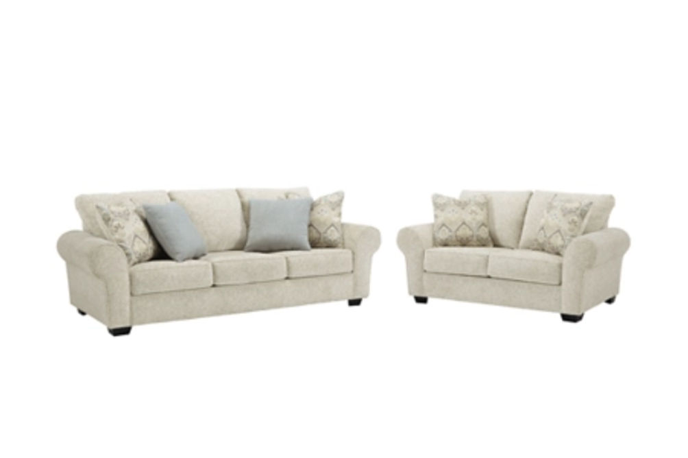 Benchcraft Haisley Sofa and Loveseat-Ivory