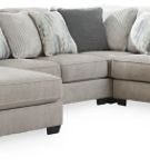 Benchcraft Ardsley 4-Piece Sectional with Chaise-Pewter