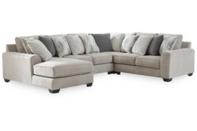 Benchcraft Ardsley 4-Piece Sectional with Chaise-Pewter