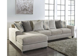 Benchcraft Ardsley 2-Piece Sectional with Chaise-Pewter