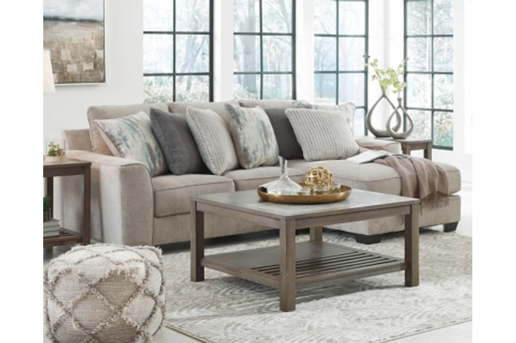 Benchcraft Ardsley 2-Piece Sectional with Chaise-Pewter