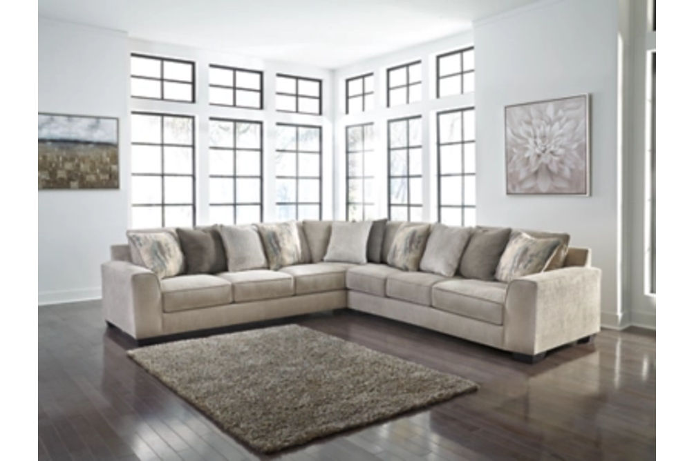 Benchcraft Ardsley 3-Piece Sectional-Pewter