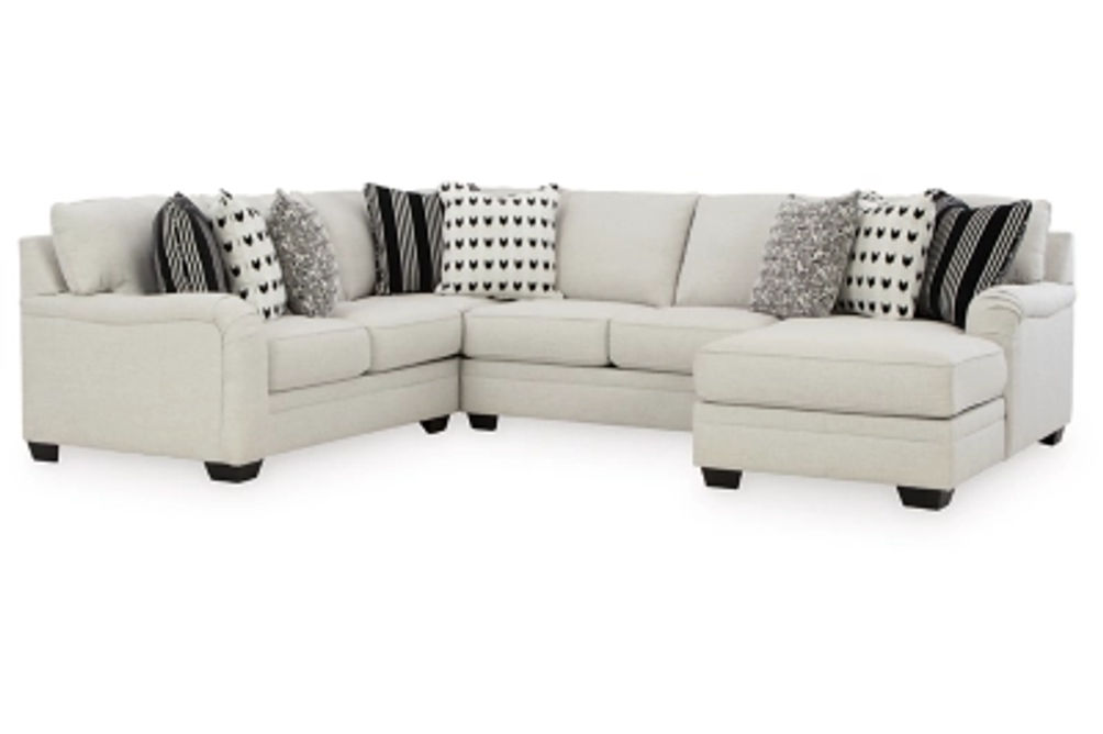 Signature Design by Ashley Huntsworth 4-Piece Sectional with Chaise-Dove Gray