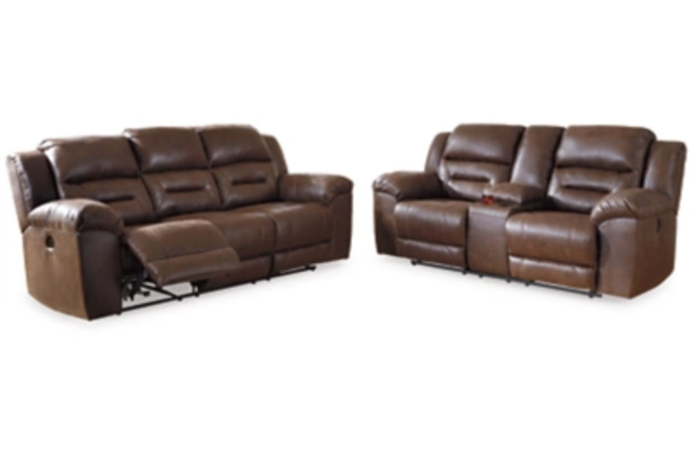 Signature Design by Ashley Stoneland Power Reclining Sofa and Loveseat