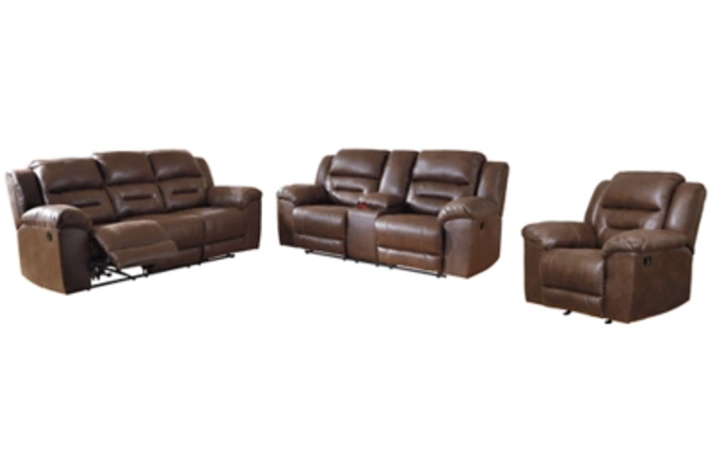 Signature Design by Ashley Stoneland Reclining Sofa, Loveseat and Recliner