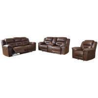 Signature Design by Ashley Stoneland Reclining Sofa, Loveseat and Recliner