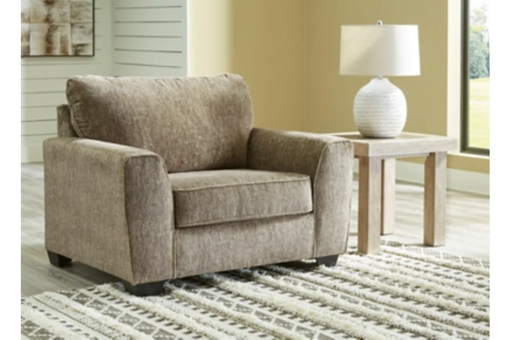 Benchcraft Olin Sofa, Loveseat, Oversized Chair and Ottoman-Chocolate