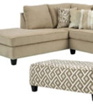 Dovemont 2-Piece Sectional with Chaise, Chair and Ottoman-Putty