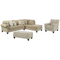 Signature Design by Ashley Dovemont 2-Piece Sectional with Chair and Ottoman