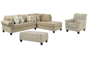 Signature Design by Ashley Dovemont 2-Piece Sectional with Chair and Ottoman
