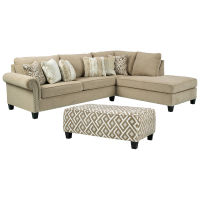 Signature Design by Ashley Dovemont 2-Piece Sectional with Ottoman-Putty