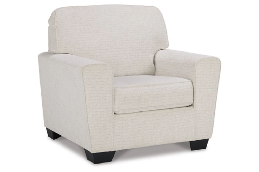 Signature Design by Ashley Cashton Chair and Ottoman-Snow