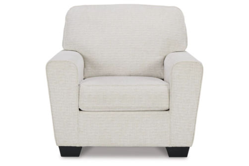 Signature Design by Ashley Cashton Chair and Ottoman-Snow