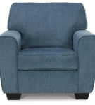 Signature Design by Ashley Cashton Chair and Ottoman-Blue