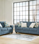 Signature Design by Ashley Cashton Sofa and Loveseat-Blue