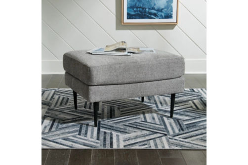 Signature Design by Ashley Hazela Chair and Ottoman-Charcoal