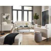 Signature Design by Ashley Hazela Sofa, Loveseat, Chair and Ottoman-Sandstone