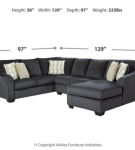 Signature Design by Ashley Eltmann 3-Piece Sectional with Chaise-Slate