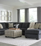 Signature Design by Ashley Eltmann 4-Piece Sectional with Chaise-Slate