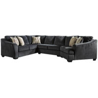 Signature Design by Ashley Eltmann 3-Piece Sectional with Cuddler-Slate