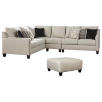 Signature Design by Ashley Hallenberg 3-Piece Sectional with Ottoman-Fog