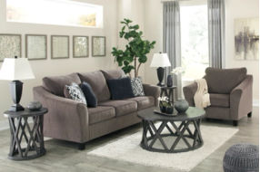 Signature Design by Ashley Nemoli Sofa and Chair-Slate