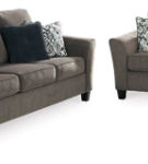 Signature Design by Ashley Nemoli Sofa and Loveseat-Slate