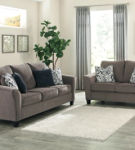 Signature Design by Ashley Nemoli Sofa and Loveseat-Slate