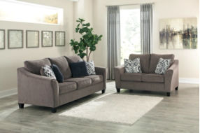 Signature Design by Ashley Nemoli Sofa and Loveseat-Slate