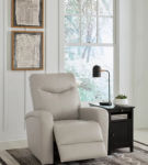 Signature Design by Ashley Ryversans Power Recliner-Dove Gray