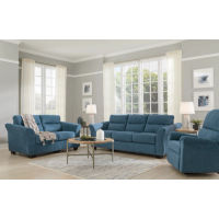 Signature Design by Ashley Miravel Sofa, Loveseat and Recliner-Indigo