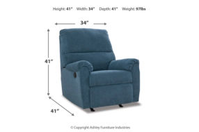 Signature Design by Ashley Miravel Sofa, Loveseat and Recliner-Indigo