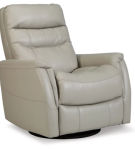 Signature Design by Ashley Riptyme Swivel Glider Recliner-Dove Gray