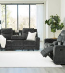 Signature Design by Ashley Martinglenn Reclining Sofa and Loveseat-Ebony