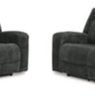 Signature Design by Ashley Martinglenn Reclining Sofa and Loveseat-Ebony