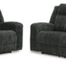 Signature Design by Ashley Martinglenn Reclining Sofa and Loveseat-Ebony