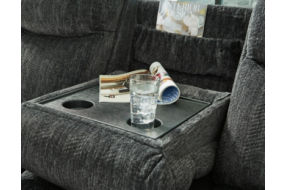 Signature Design by Ashley Martinglenn Reclining Sofa and Loveseat-Ebony