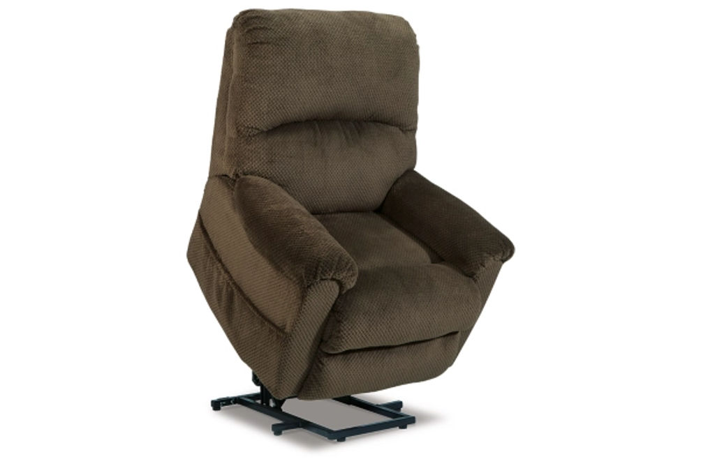 Signature Design by Ashley Shadowboxer Power Lift Recliner-Chocolate