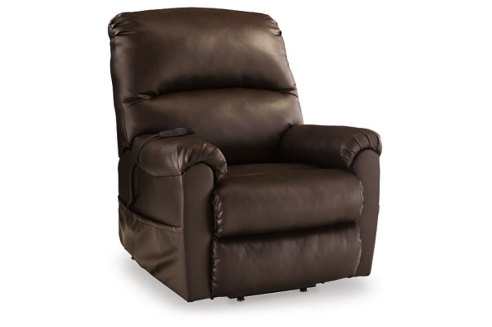 Signature Design by Ashley Shadowboxer Power Lift Recliner-Chocolate