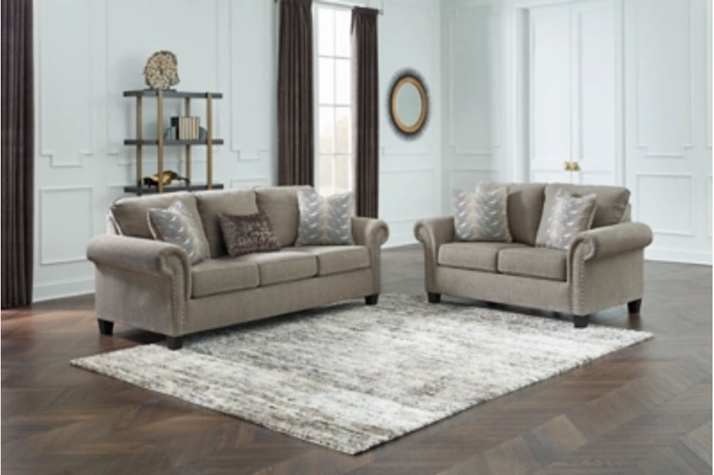 Benchcraft Shewsbury Sofa and Loveseat-Pewter