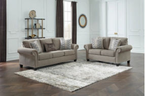 Benchcraft Shewsbury Sofa and Loveseat-Pewter