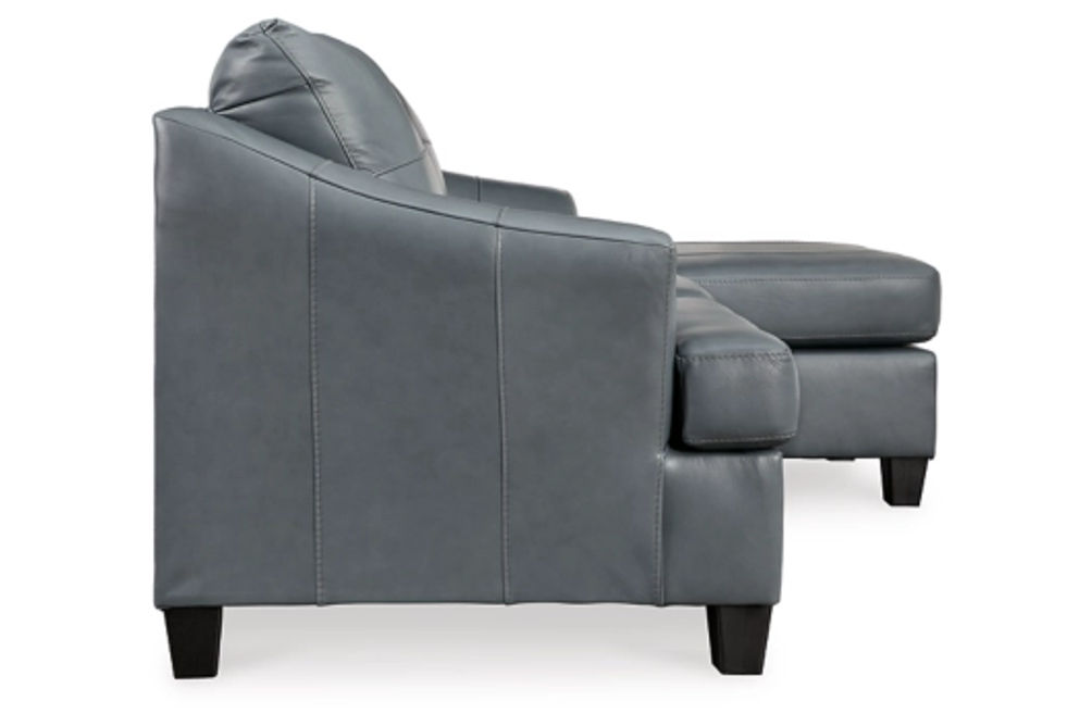 Signature Design by Ashley Genoa Chaise Sofa and Oversized Chair-Steel